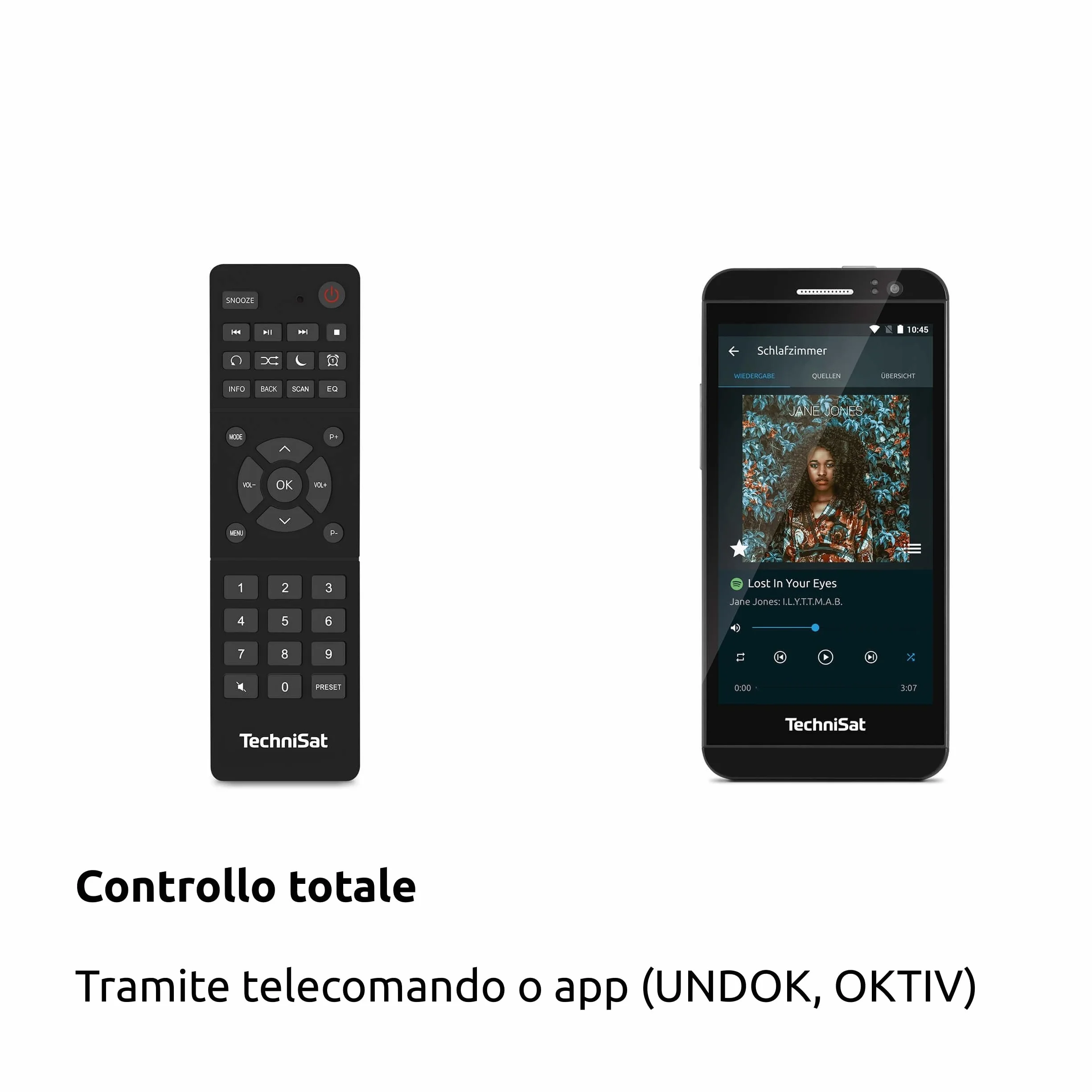 TechniSat VIOLA 710 CD IR Impianto Hi-Fi compatto radio Internet DAB+ FM lettore CD Bluetooth 2x20W RMS