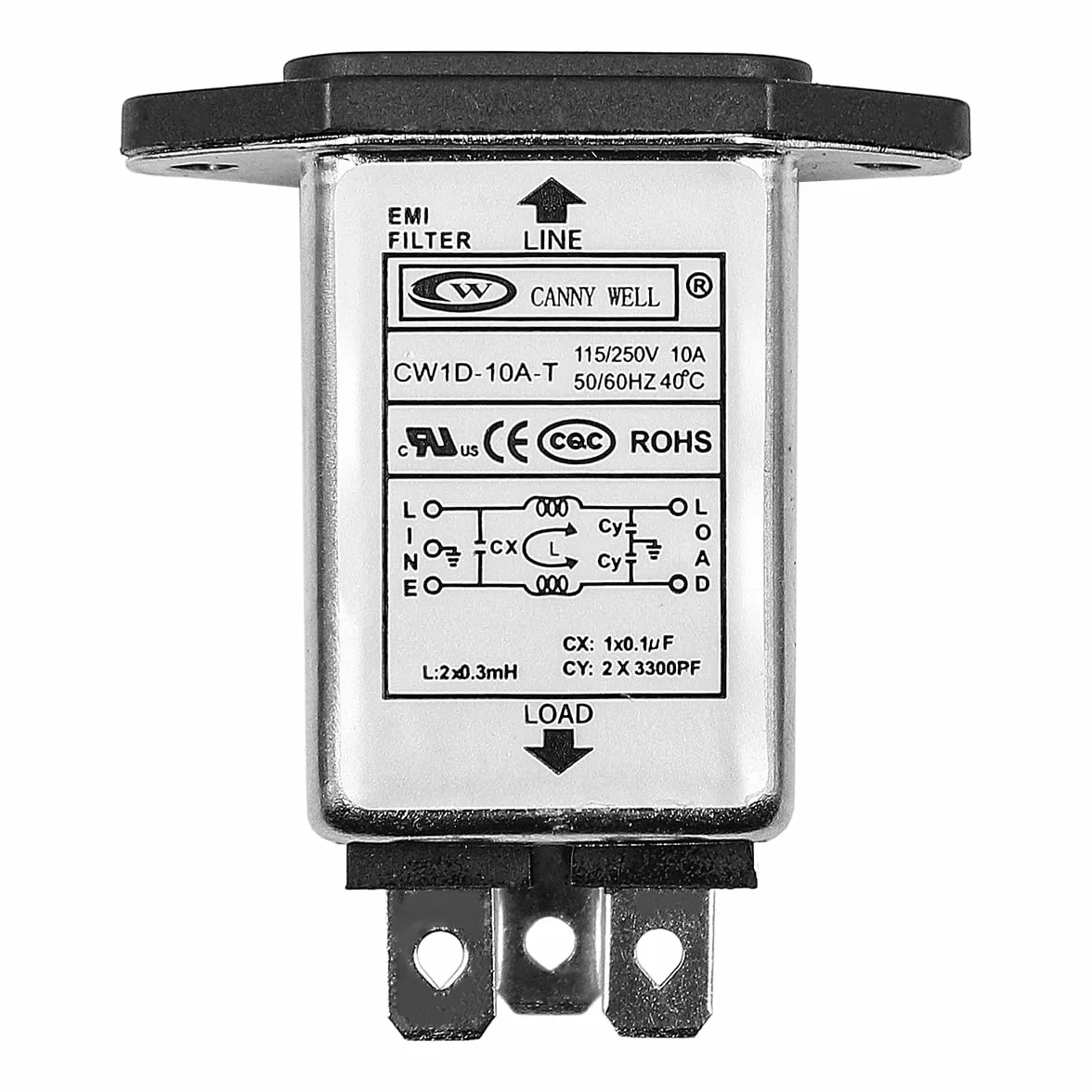 CENPEK Filtro di alimentazione CW1D 10A Monofase AC 220V