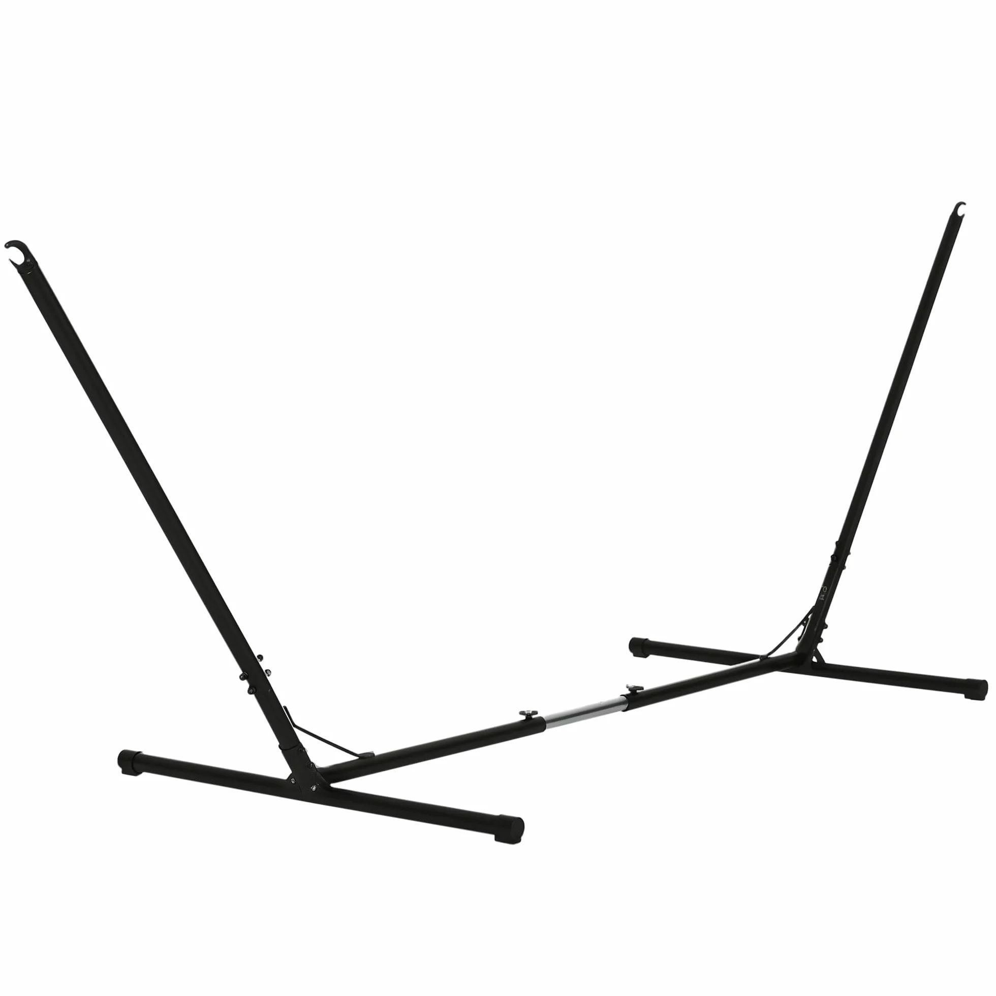 Outsunny Regulowane Podparcie Do Hamaka 120kg 313-388x109x116cm Czarny