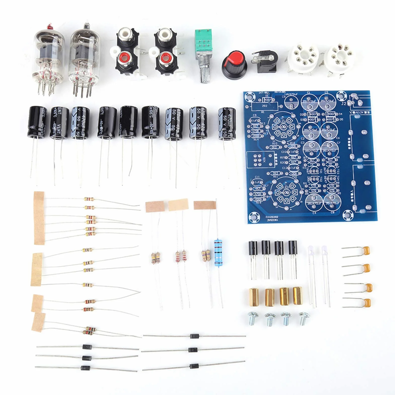 Preamplificatore Valvolare 6J1 Scheda Amplificatore per Cuffie Kit Fedeltà Musicale
