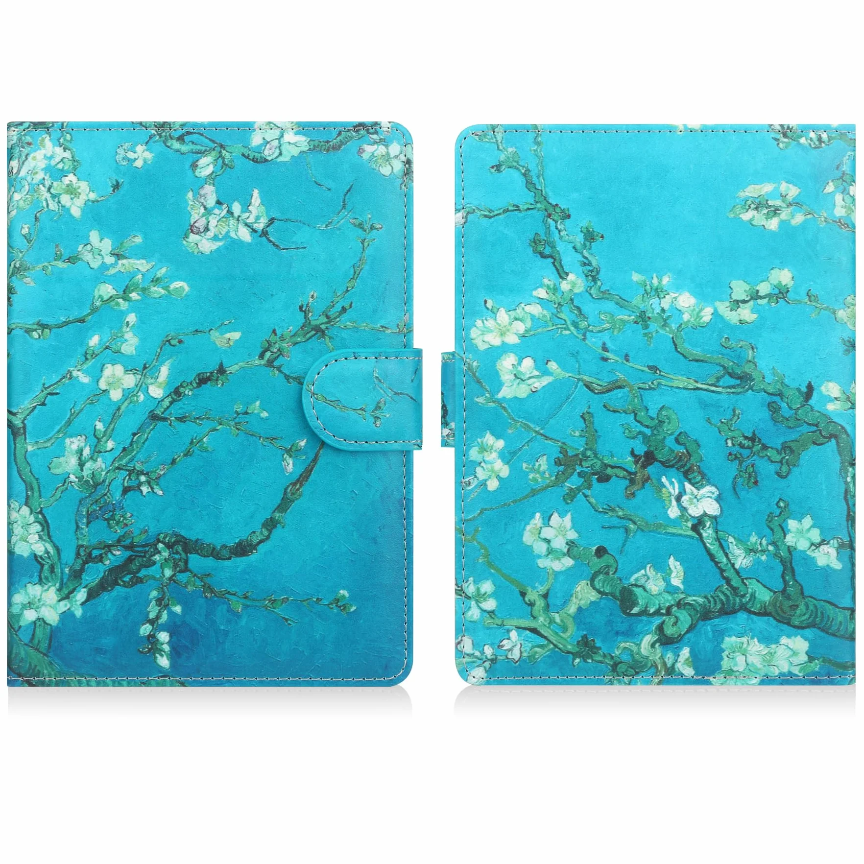 HoYiXi Custodia Universale per eReader 6.8" 7" Compatibile Kindle Paperwhite Colorsoft Kobo PocketBook Tolino Sony con Stand Fiore