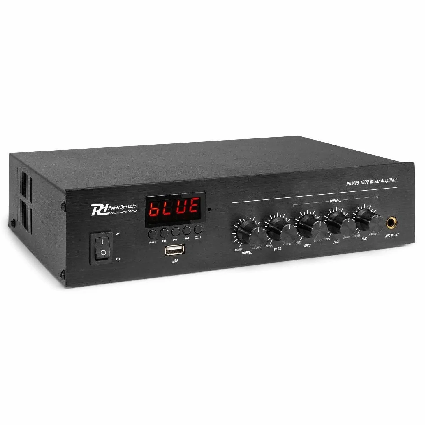 AMPLIFICATORE 100V IBRIDO 4-16 OHM BLUETOOTH RADIO USB FILODIFFUSIONE