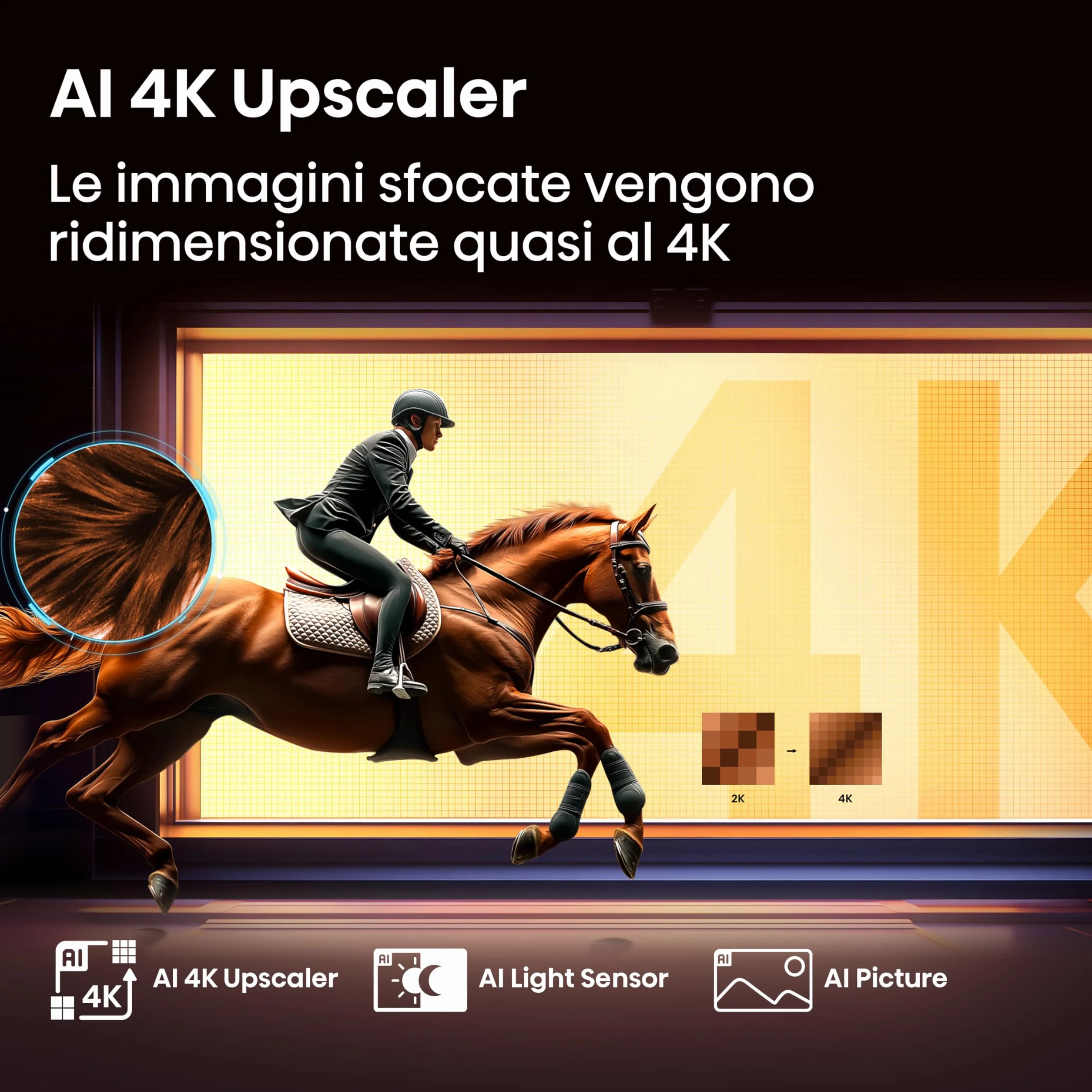 Hisense TV 43" QLED 4K 43E78Q Smart TV VIDAA U8 Dolby Vision HDR10+ Game Mode Plus Dolby Atmos 60Hz 2025