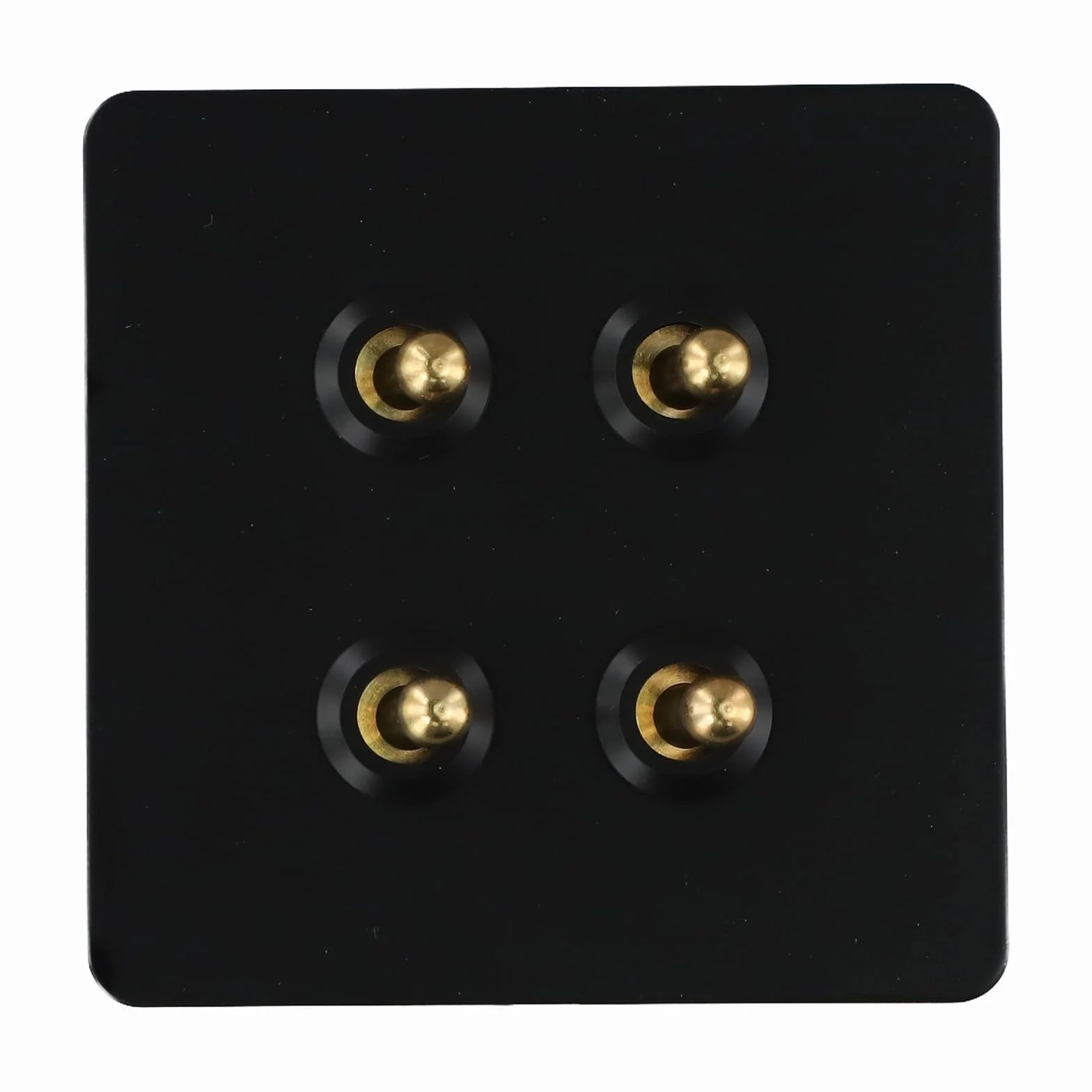 Interruttore a parete 4 gang acciaio inox asta ottone controllo 1 via 2 vie tipo 86