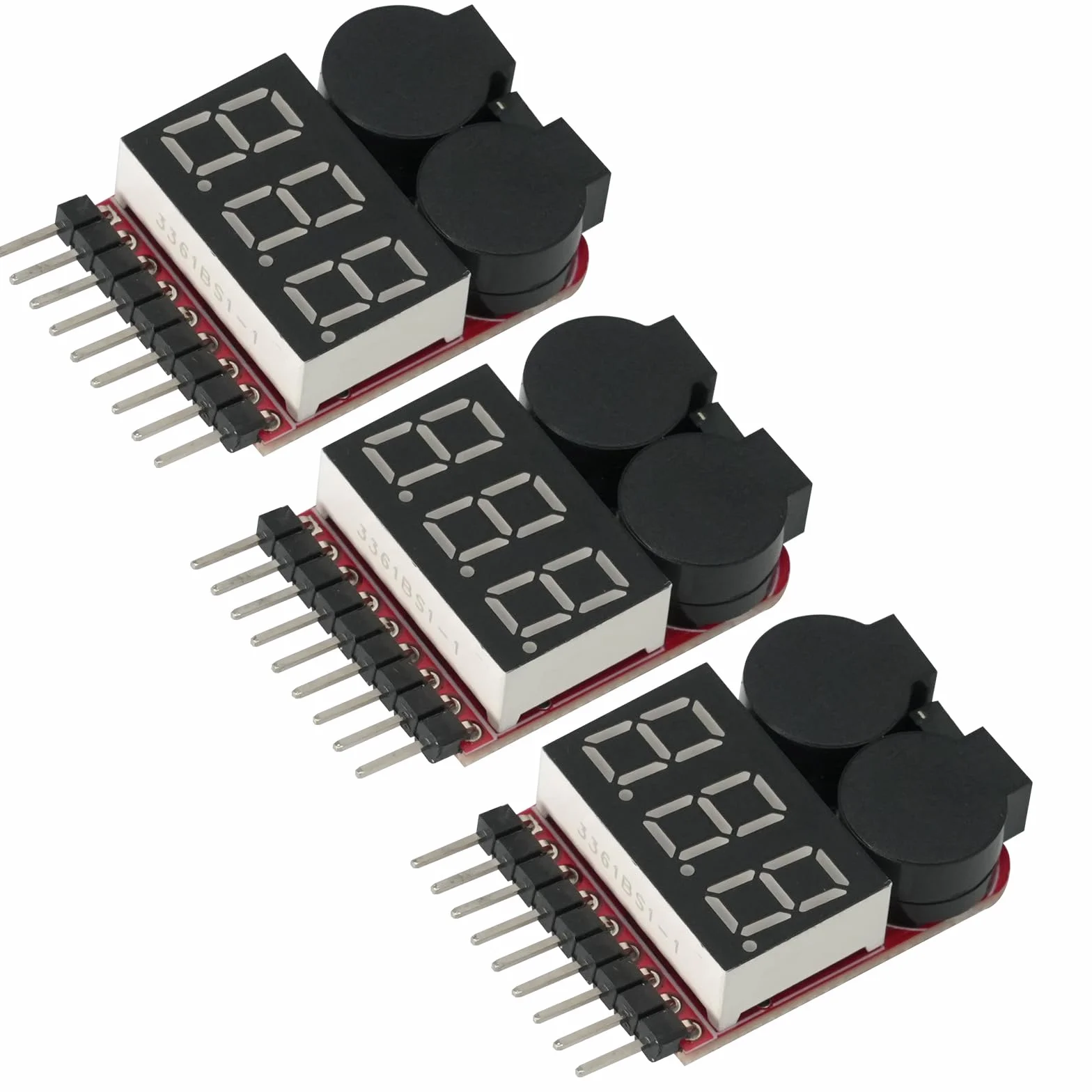 Tester per batteria RC 1-8s 2 in 1 a bassa tensione con indicatore LED per Lipo Life LiMn agli ioni di litio
