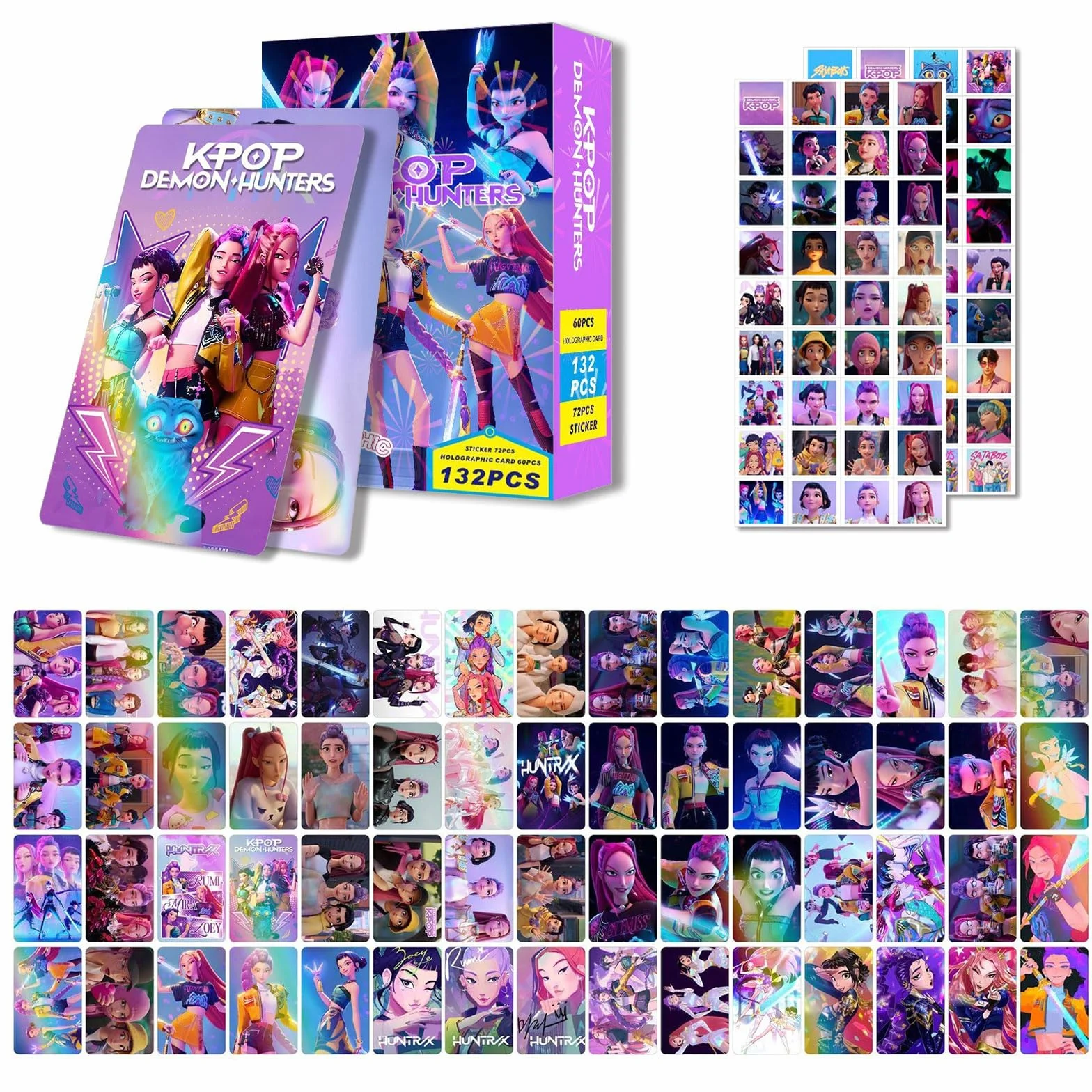 Kop Demo Huntr Fotocarte per Fan, Carte da Collezione con Motivi, Set Regalo 132pcs