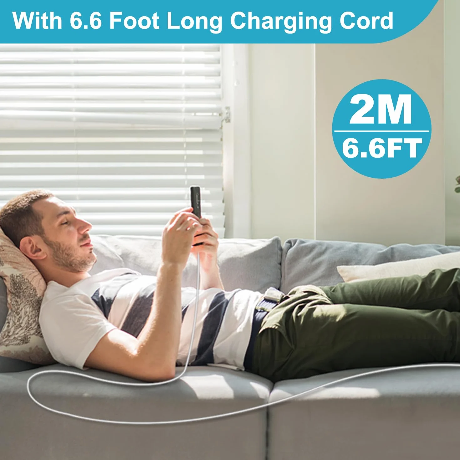 Apple MFi Caricatore Rapido USB C 25W per iPhone 14 13 12 11 Pro Max/Mini/XS/X/8 con Cavo 2M