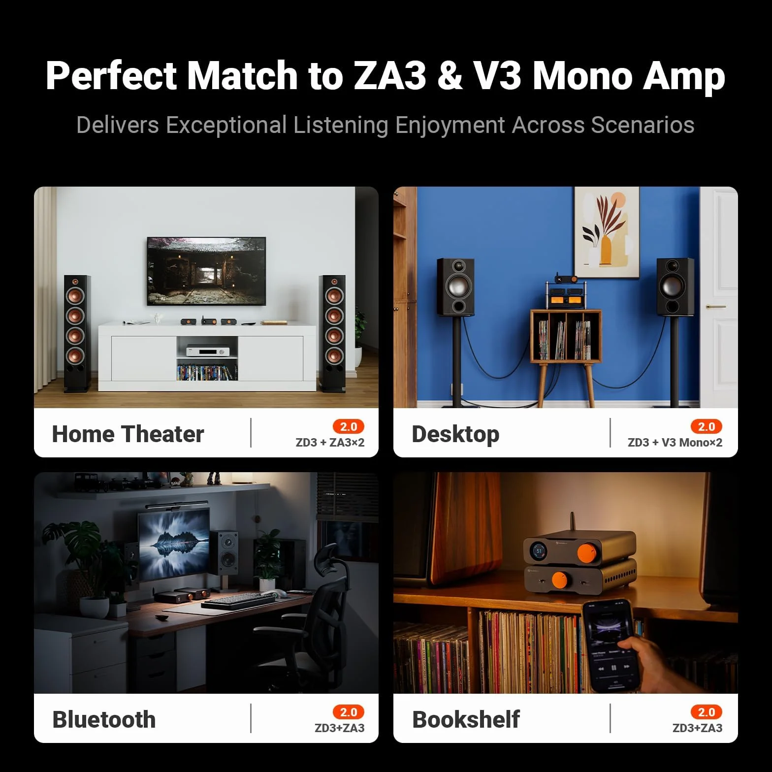 Fosi Audio ZD3 DAC da Tavolo Preamplificatore ES9039Q2M Bilanciato Bluetooth USB Ottico COAX HDMI ARC XLR RCA