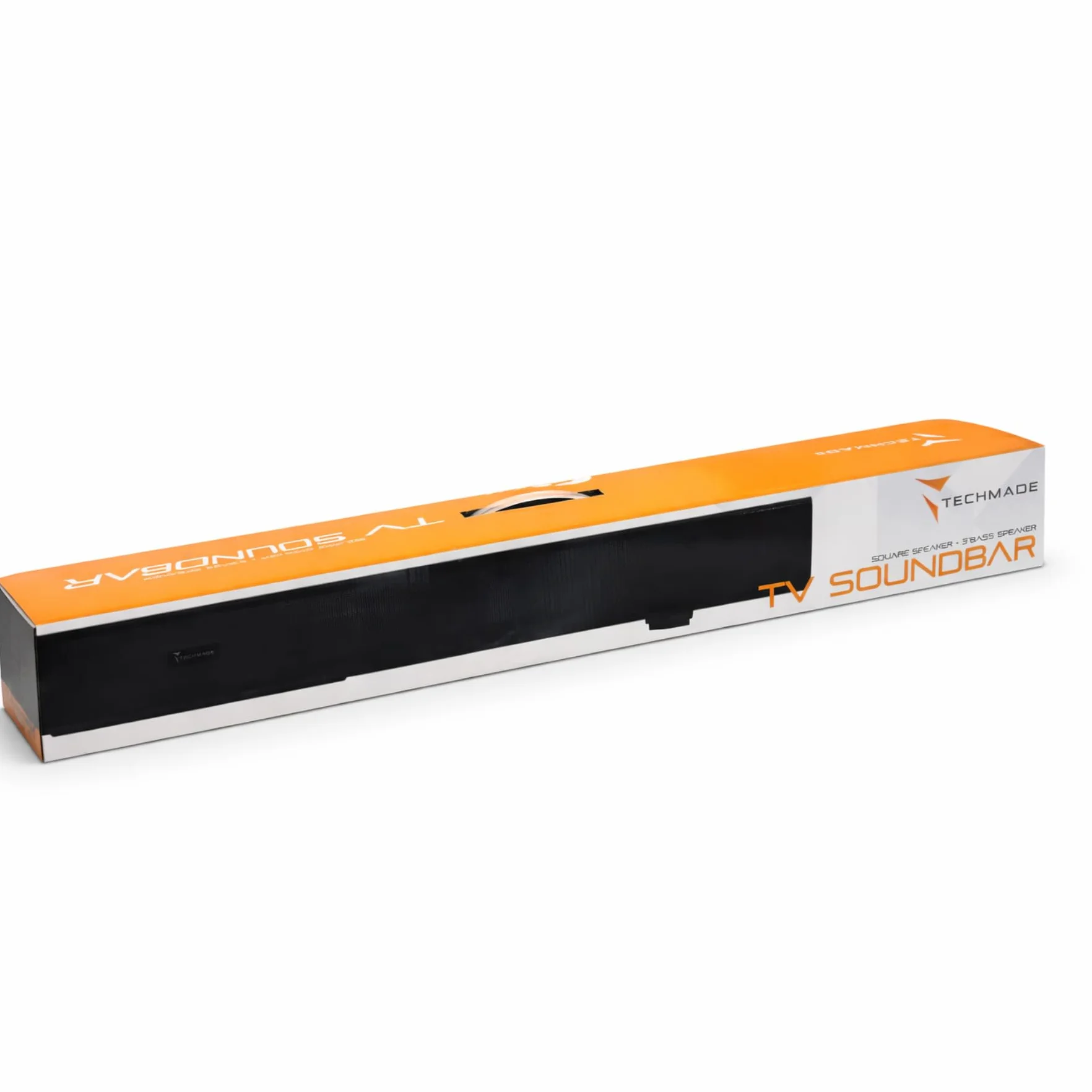 TECHMADE Soundbar TV 2.0 Bluetooth 120W HDMI ARC USB AUX Ottico Audio Potente Bassi Profondi Compatta