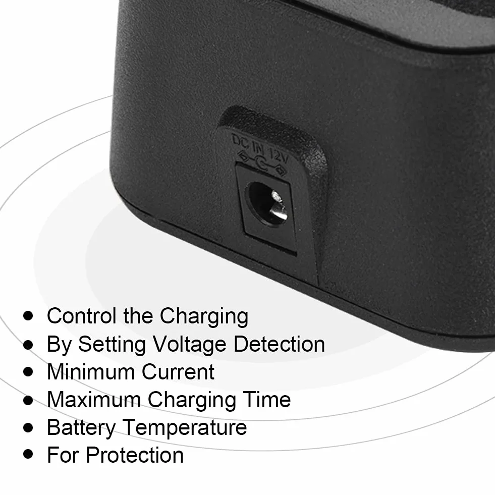 Hytera Caricabatterie Radio Batteria Base Dock di Ricarica per Walkie Talkie HYT 12V DC 1A 850mAh