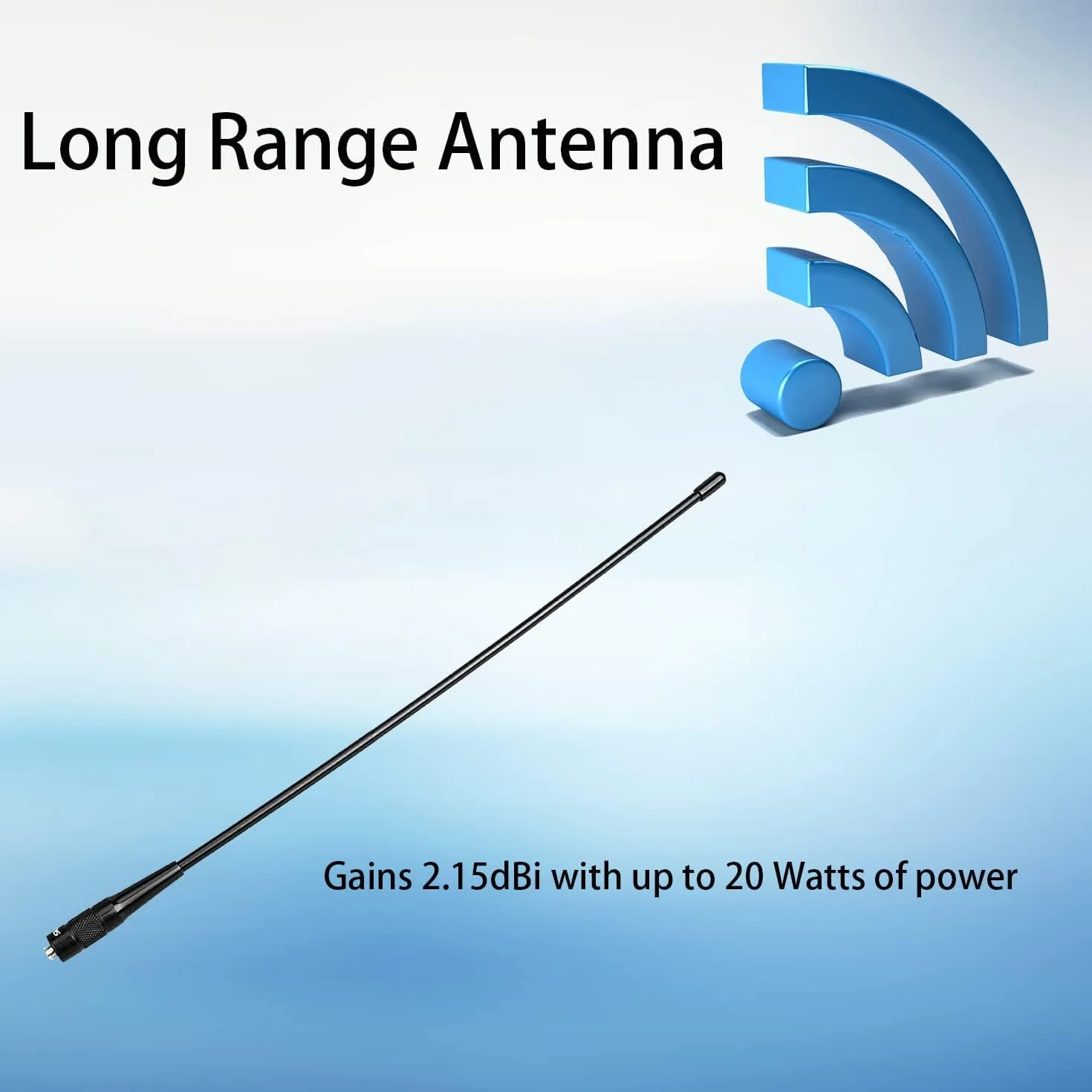 Retevis RHD771 Antenna SMA-F Doppia Banda UHF/VHF per Walkie Talkie RT5 RT5R RT5RV RT6 RT7 RT21 H777 Baofeng UV-5R BF-888S (2 Pezzi)