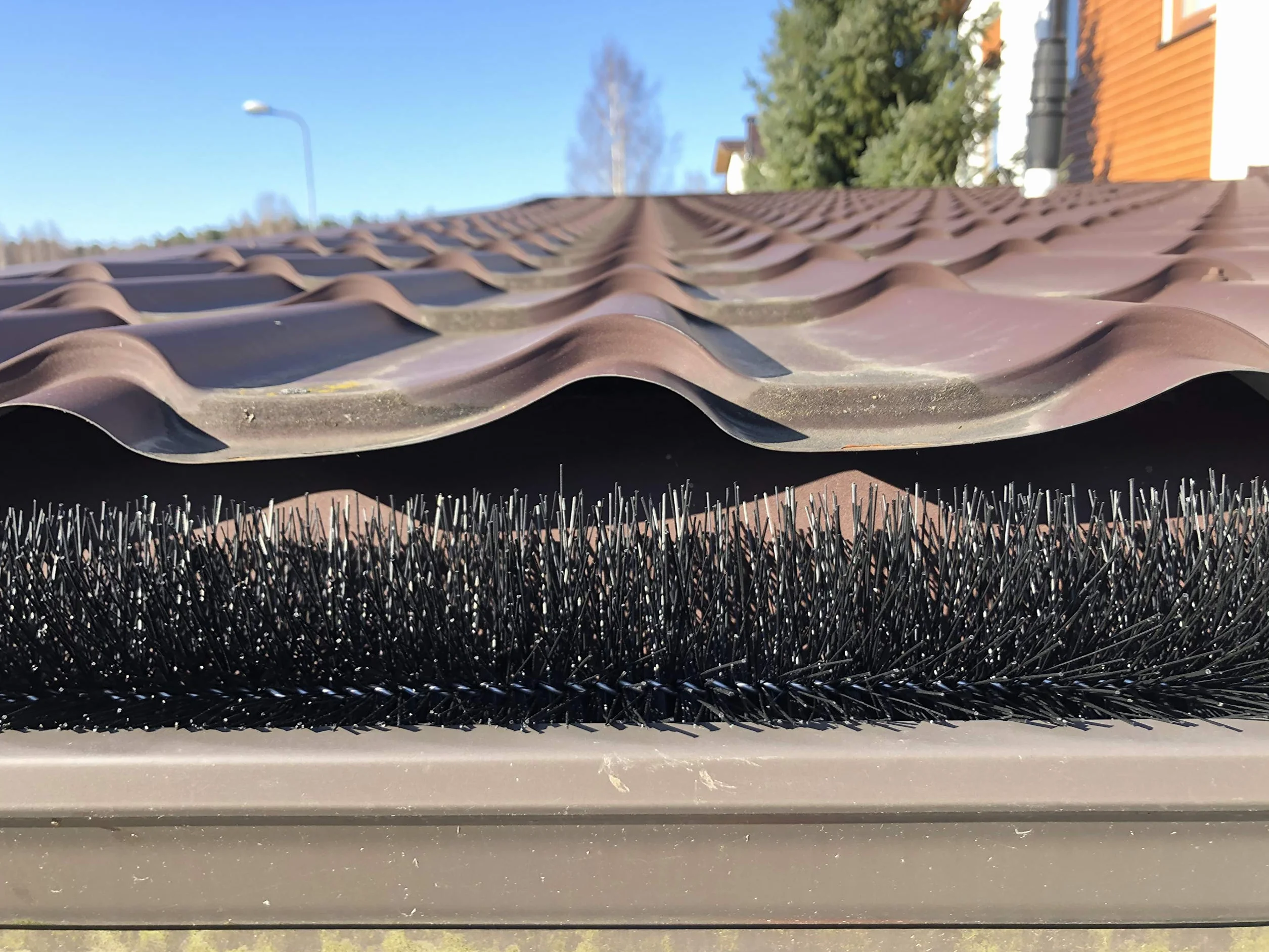 Spazzole per Grondaia e Pannelli Solari Ø12 cm 34,5m 30x115 cm Resistente ai Raggi UV