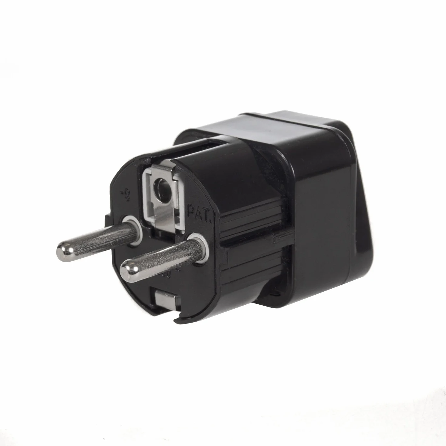 Maclean MCE154 Adattatore Corrente Presa Europea EU-UK, Nero