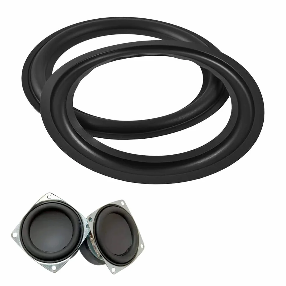 POFET 2PCS Bordo Svasato Anello in Gomma 8 Pollici Altoparlante Subwoofer Schiuma Surround per Riparazione