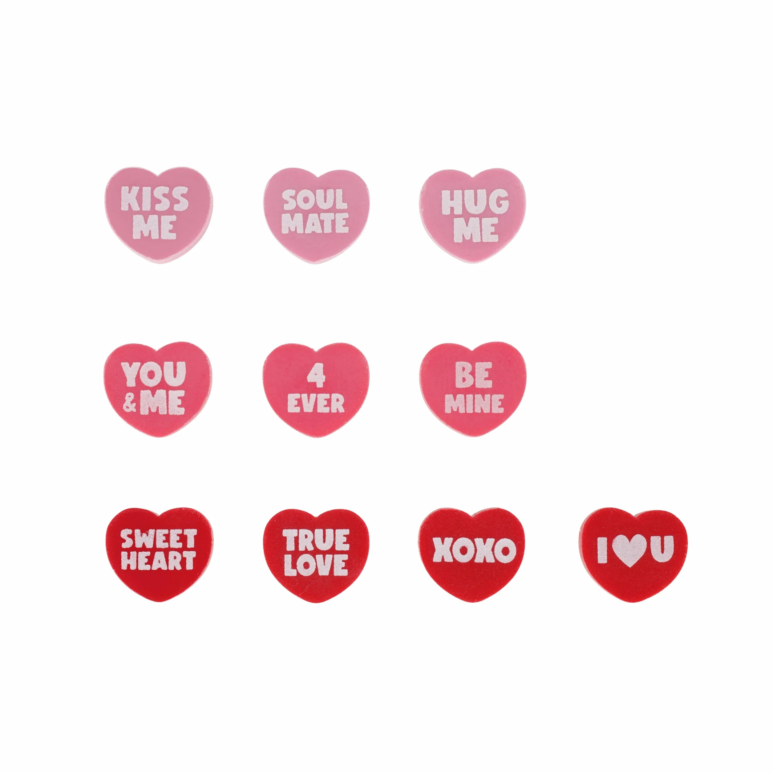 Legami Mini Distributore Gomme per Cancellare Love Dispenser 15 Gomme a forma Cuore 9 x 22 x 0.5 cm