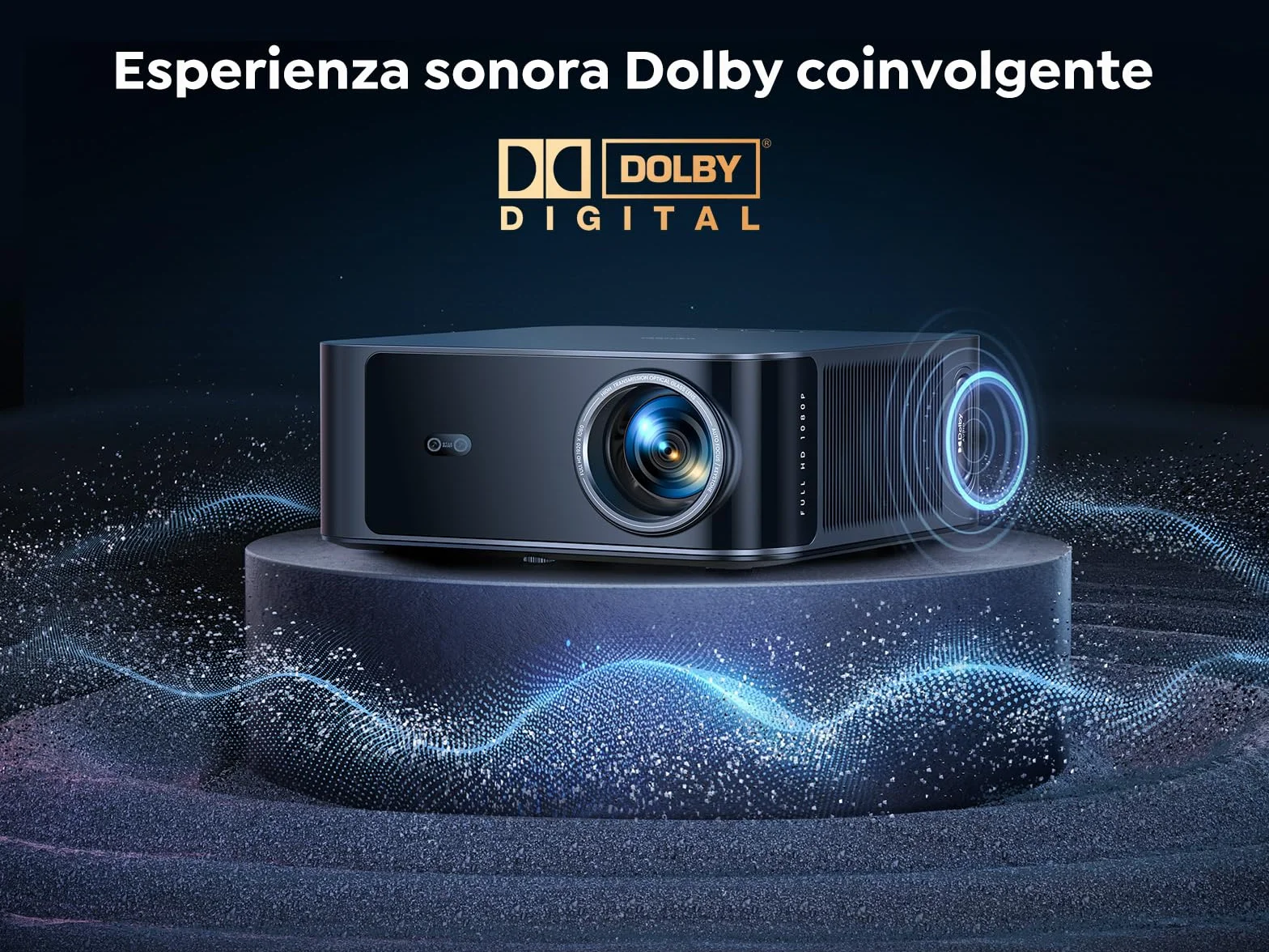 TOPTRO X9 Proiettore 4k 1500 ANSI Dolby Audio Wifi 6 Bluetooth Autofocus