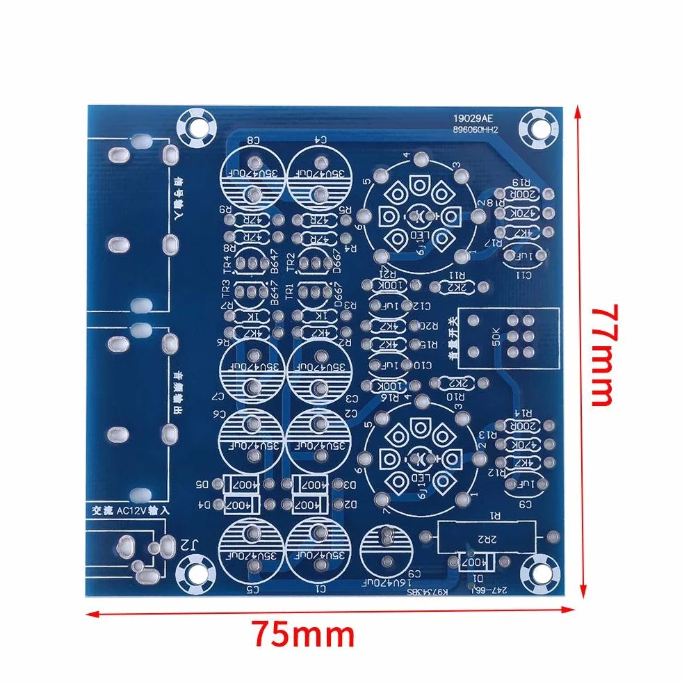TOPINCN Kit Amplificatore valvole 6J1 Vuoto valvola Elettronica Tubo preamplificatore Amplificatore Bordo Cuffie amp AC12V 0.8A