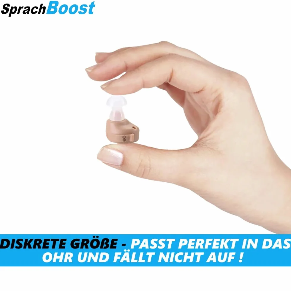 SprachBoost Mini amplificatore per apparecchi acustici invisibile a batteria