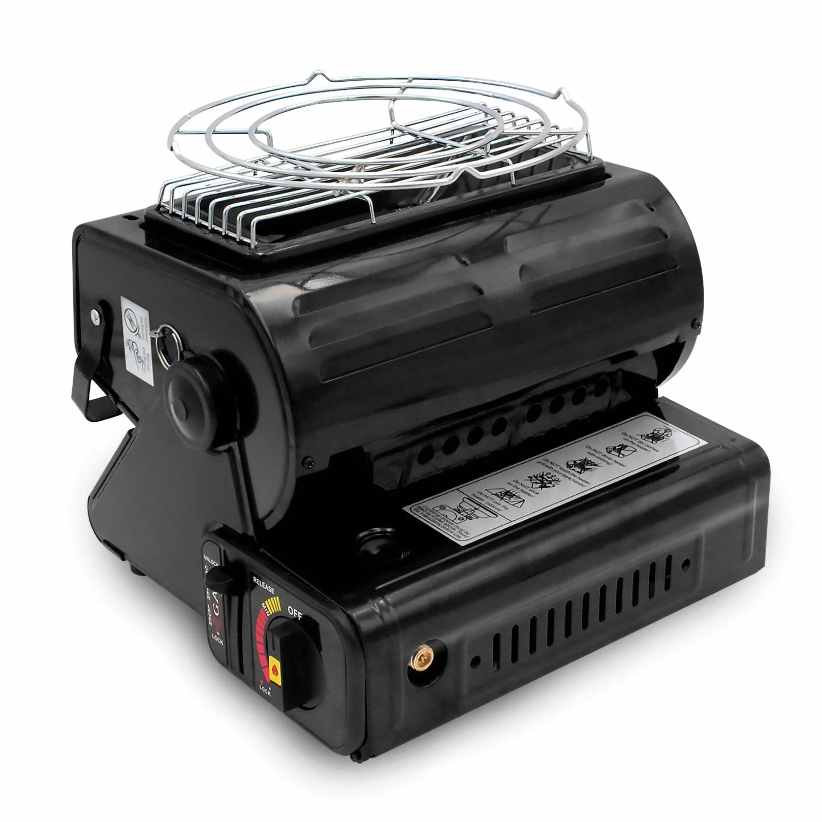 Yinleader Stufa a gas in ceramica 1,3 kW nero per esterni