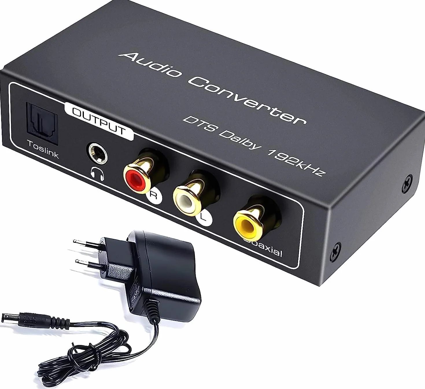AMANKA Estrattore HDMI Convertitore Audio, Supporto 192Khz Toslink Stereo RCA L/R 3.5mm Jack