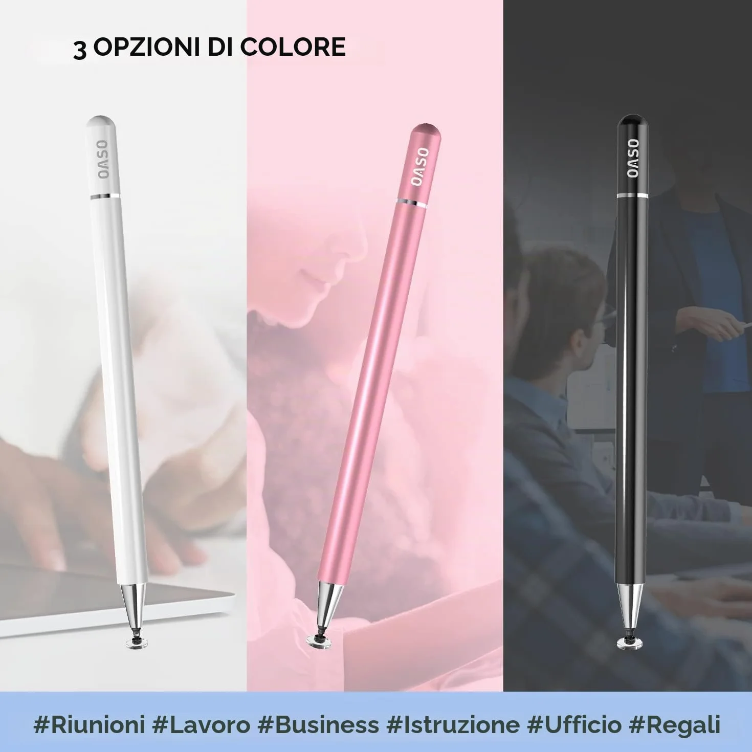 Penna Touch Stylus Universale per Apple iPad Pro, iPhone, Samsung Galaxy, Smartphone e Tablet Touchscreen