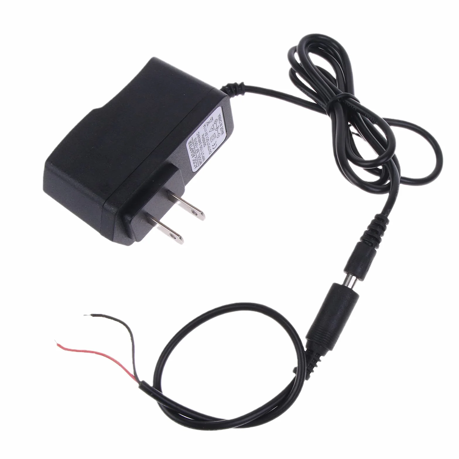 Batteria di ricambio 1,5 V 1 A alimentazione 100-240 V cavo 2 pin spina USA LR3 LR6 LR14 LR20 AA plastica nera