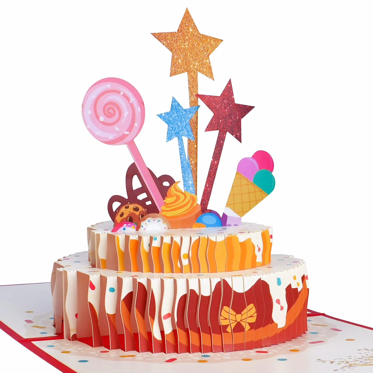 OFFCUP Biglietto Auguri Compleanno Pop Up 3D con Busta per Donne Uomini