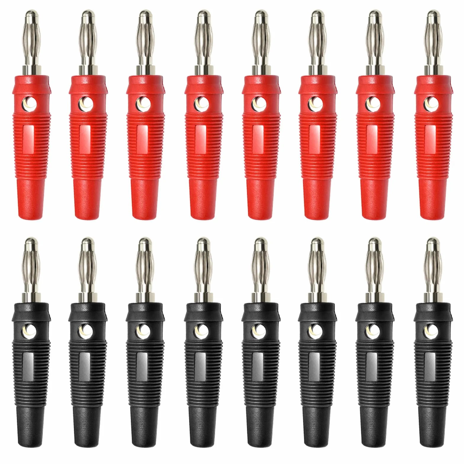 Spina a Banana 4mm 20A Connettori Banana Nero Rosso per Cavi Altoparlanti Hifi Stereo