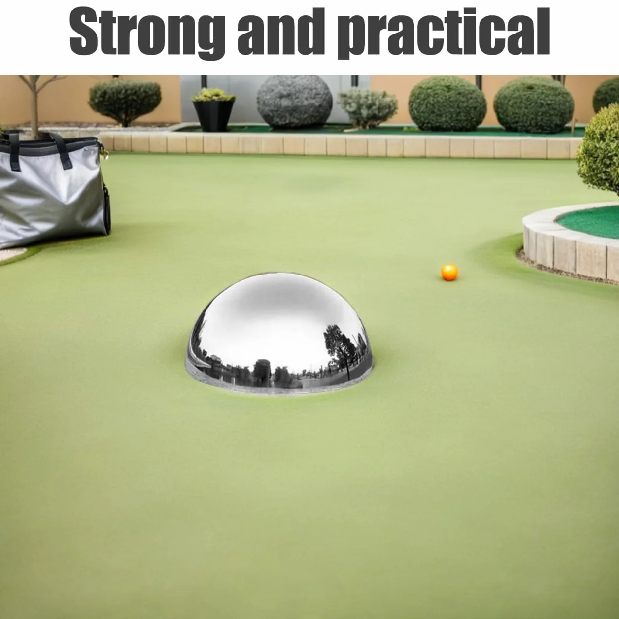 BESPORTBLE 4 sfere da giardino in acciaio inox, 76 – 150 mm, riflettenti, antiruggine, infrangibili, per interni ed esterni, moderne sfere per la decorazione del giardino e della terrazza