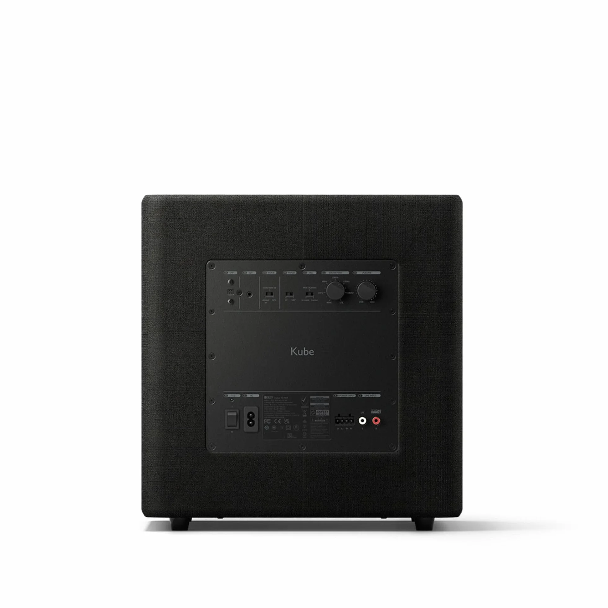 KEF Kube 10 MIE Subwoofer Nero 300W Classe D RMS 10 pollici iBX RCA phono
