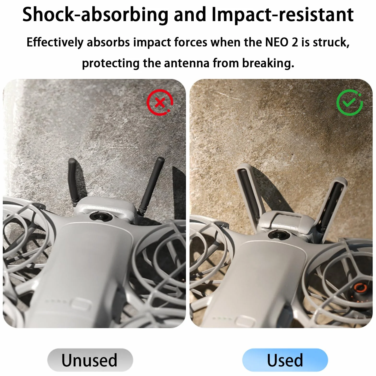 Ricetrasmettitore Digitale Protezione per DJI NEO 2, Antenna Guardia Copertura Accessori