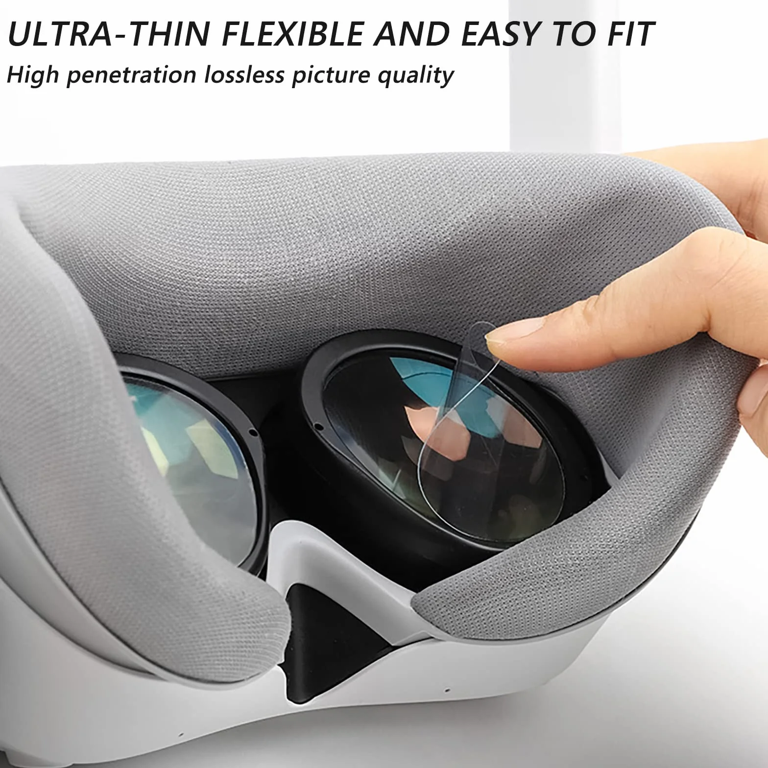 Geekria Pellicola protettiva per lenti compatibile con Pico Neo 4 VR, anello antigraffio