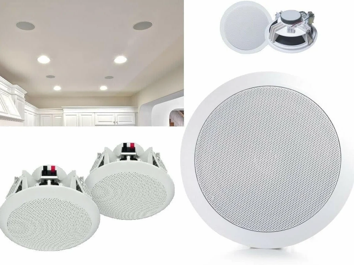 Altoparlante da Incasso Soffitto 20W 18cm Bianco 4 Pezzi