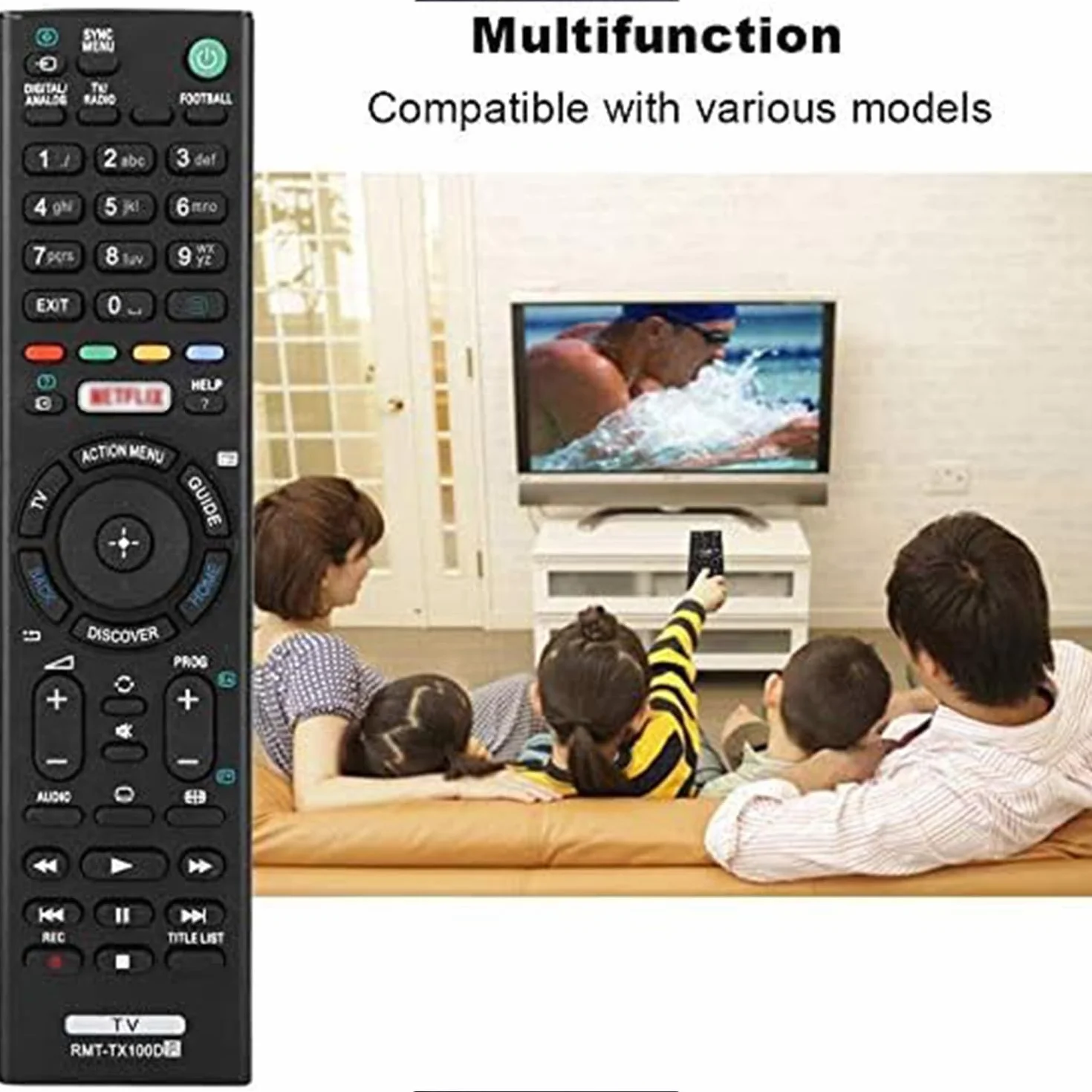 Sony RMT-TX100D RMT-TX101J RMT-TX102U RMT-TX102D Telewizor Pilot Zdalnego Sterowania