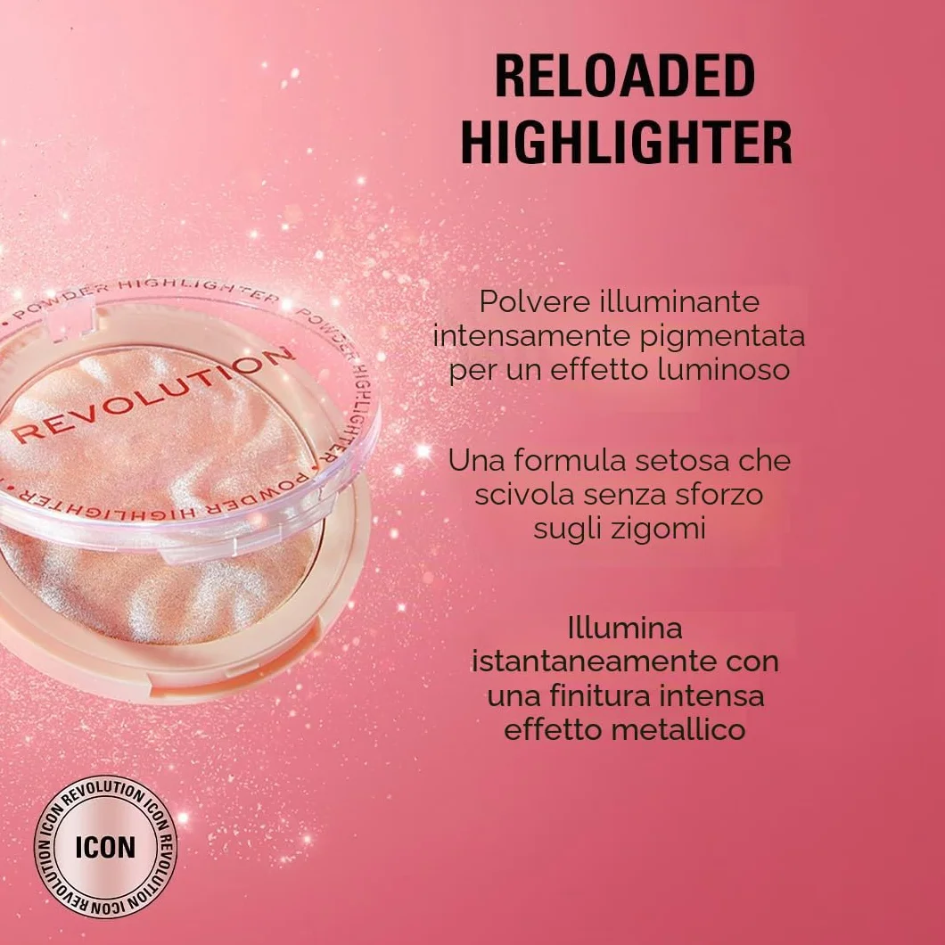 Revolution Beauty Polvere evidenziazione Luminoso ricaricato solo il mio tipo