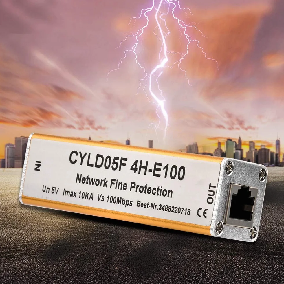 Alimentatore 5V Protezione Fulmini RJ45 RJ11 Ethernet Sovratensioni di Rete