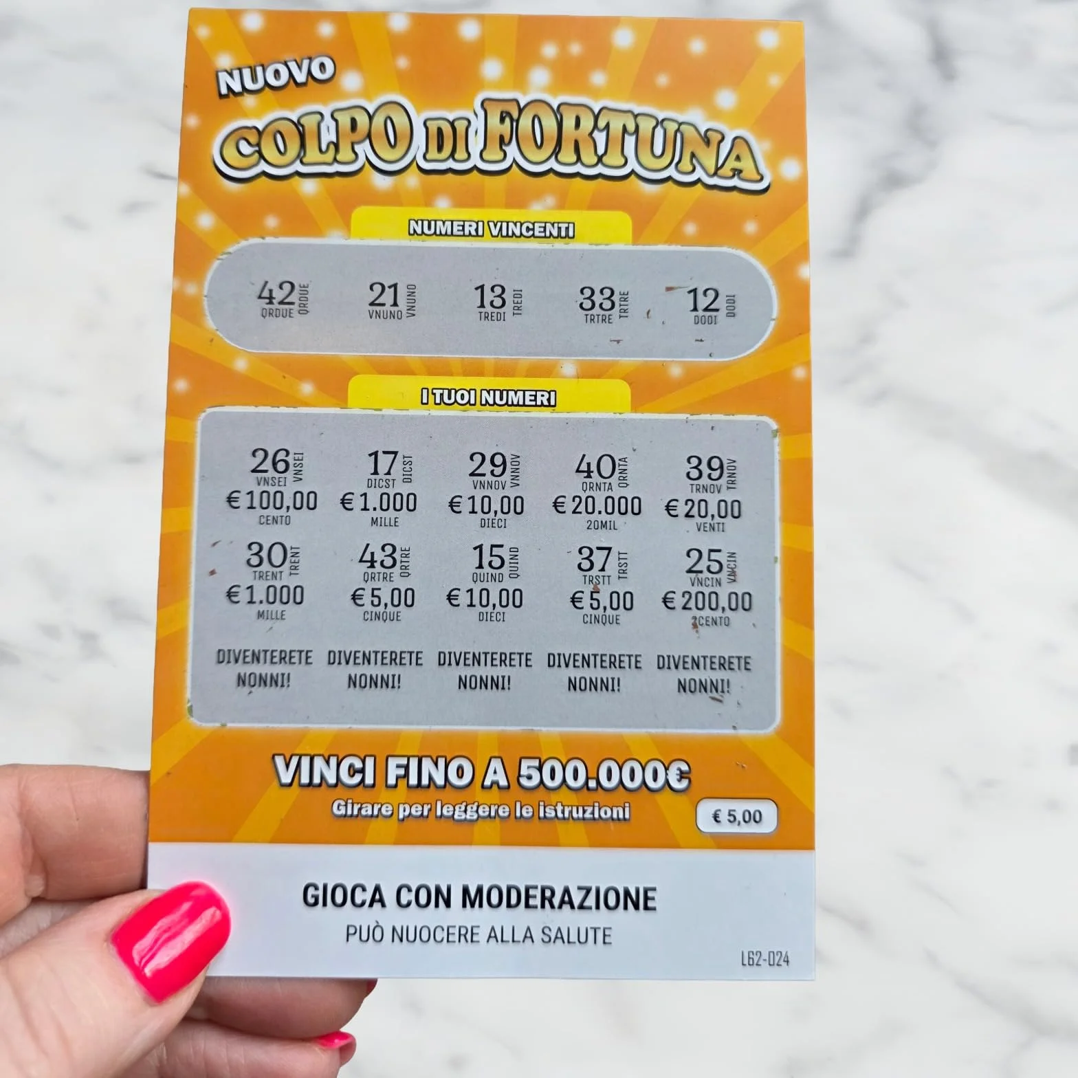 Biglietti Gratta e Vinci Annuncio Gravidanza Nonni – 2 Cartoline Sorpresa Diventerete Nonni – Idea Originale