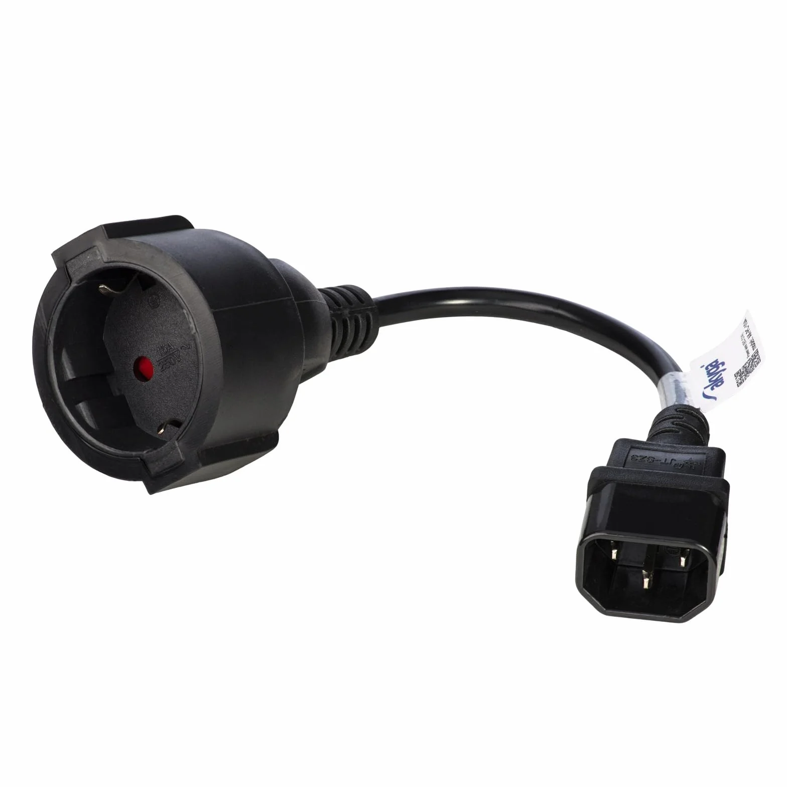 AKYGA AK-PC-10A Cavo di alimentazione Schuko 3 pin IEC C14 EU CEE 7/4 15 cm Nero