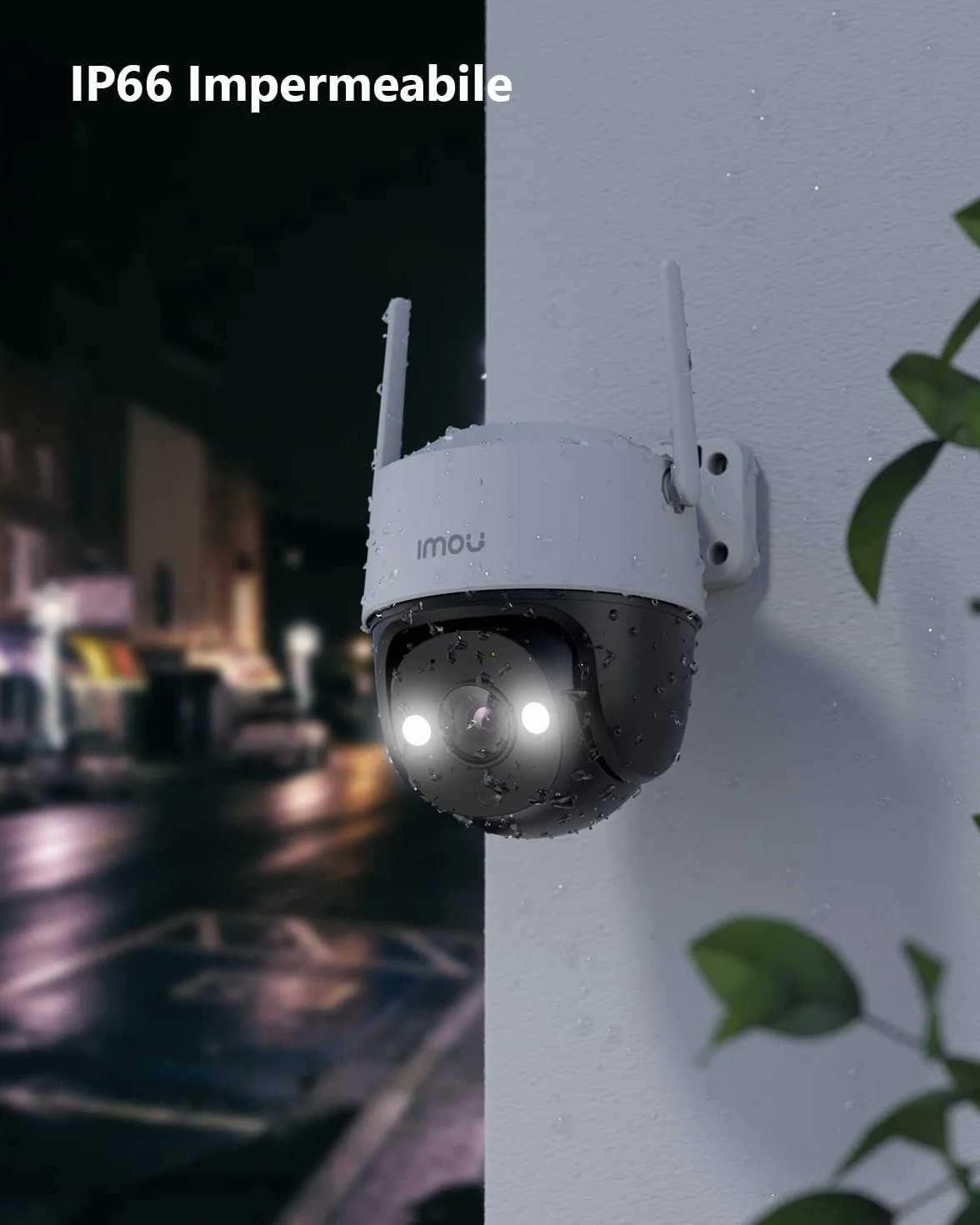 Imou 2K Telecamera Wi-Fi Esterno 3MP 360° Visione Notturna a Colori IP66 2,4Ghz