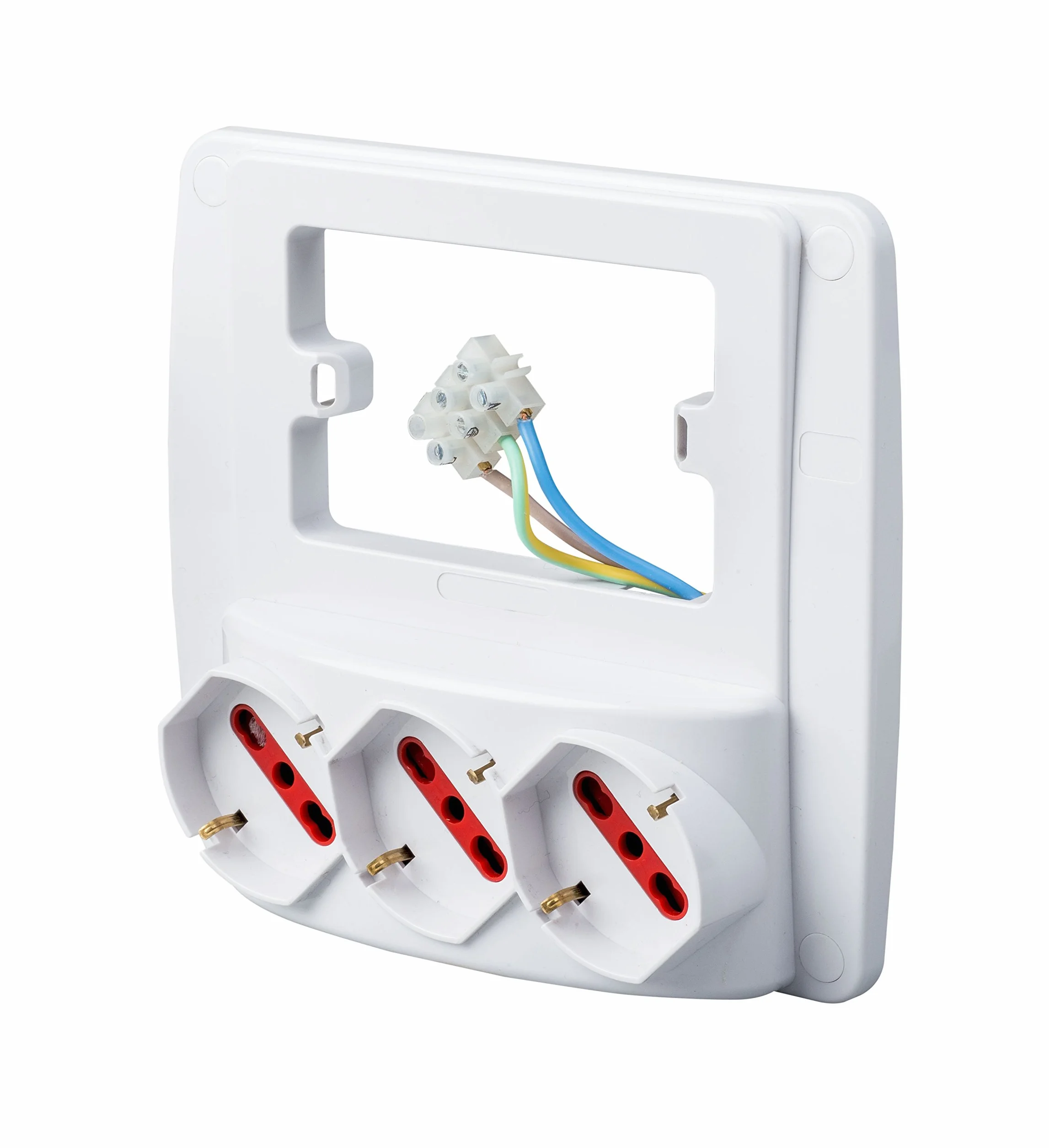 ROSI Emilia Smart Multipresa parete 3 prese schuko Bianca
