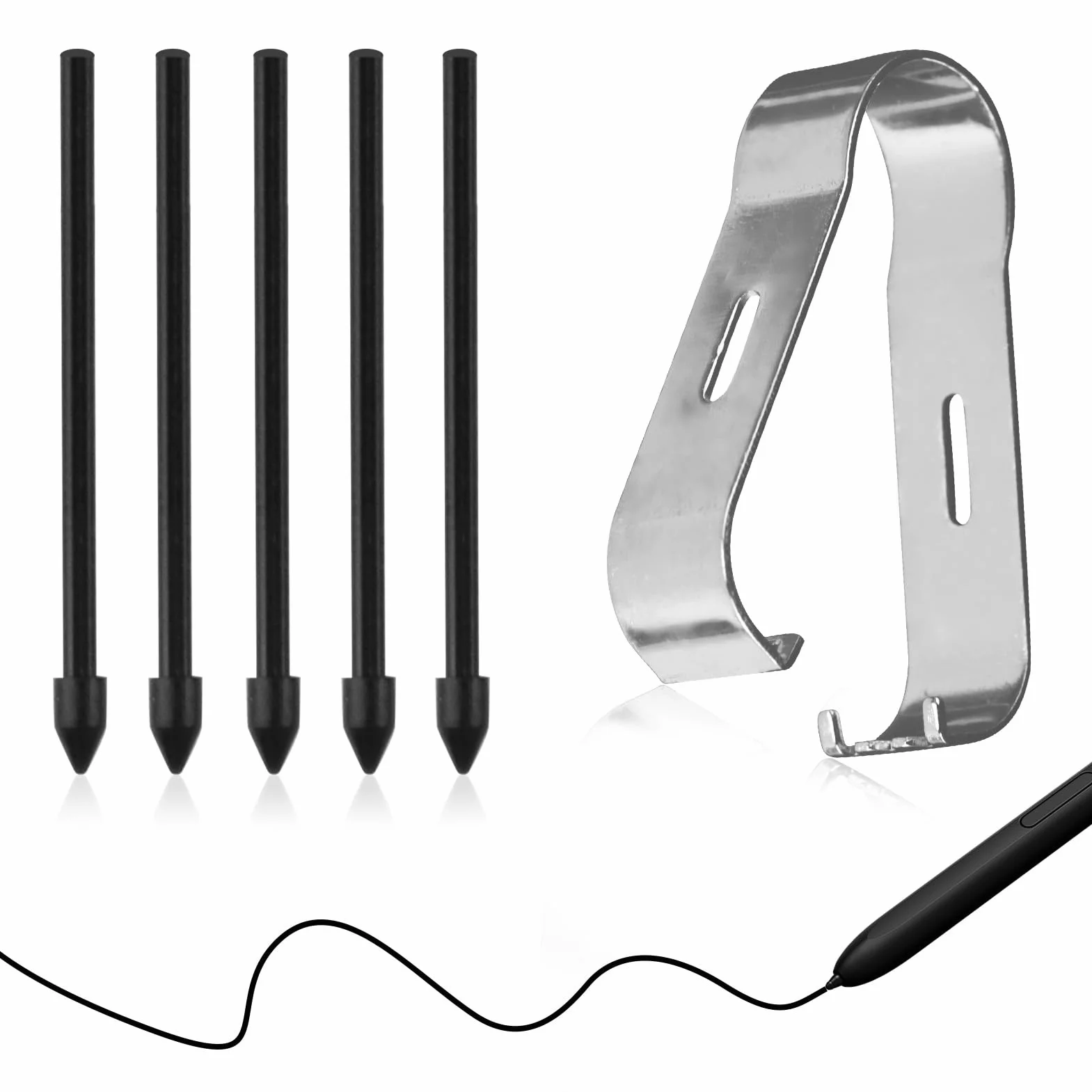 Samsung S Pen Ricambio Set 5 Punte Originali Galaxy Tab S9/S8/S7/S6 Lite/S6/Note20/Note10/S22U/S23U