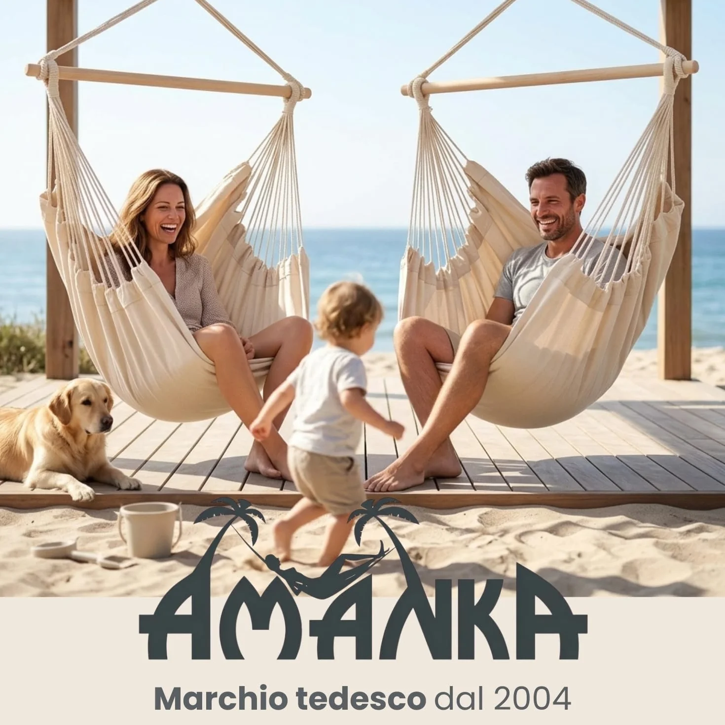 Amaca da giardino XXL 185x130 cm 150 kg Sedia pensile sospesa per 2 persone esterno interno