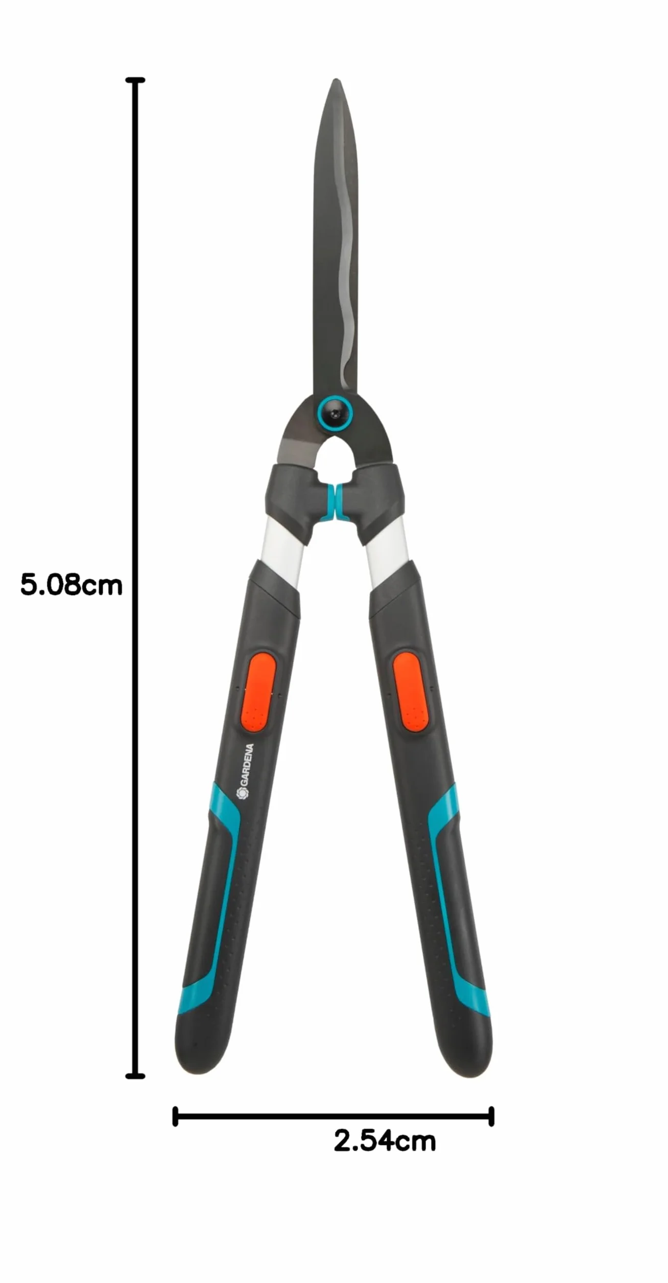 Gardena Cesoie per Siepi TeleCut 23 cm Lama Ondulata Telescopico 70-90 cm Rivestimento Antiaderente