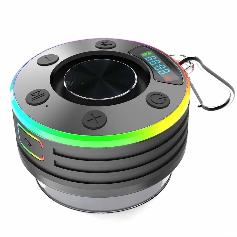 Altoparlante da doccia IPX7 BT 5.3 Radio FM impermeabile