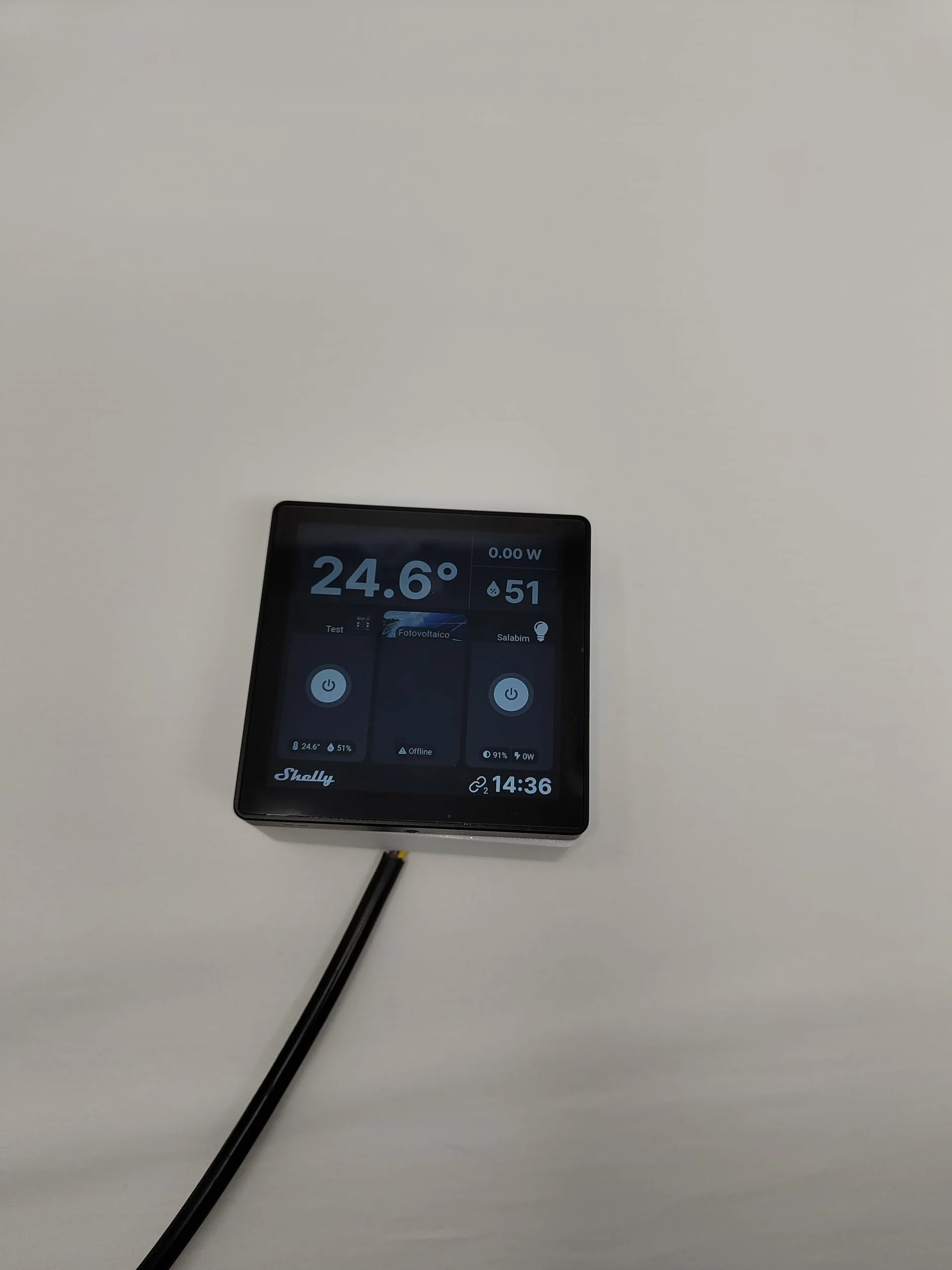 Fraos Shelly Wall Support Stampato in 3d con predisposizione per fissaggio a muro Nero
