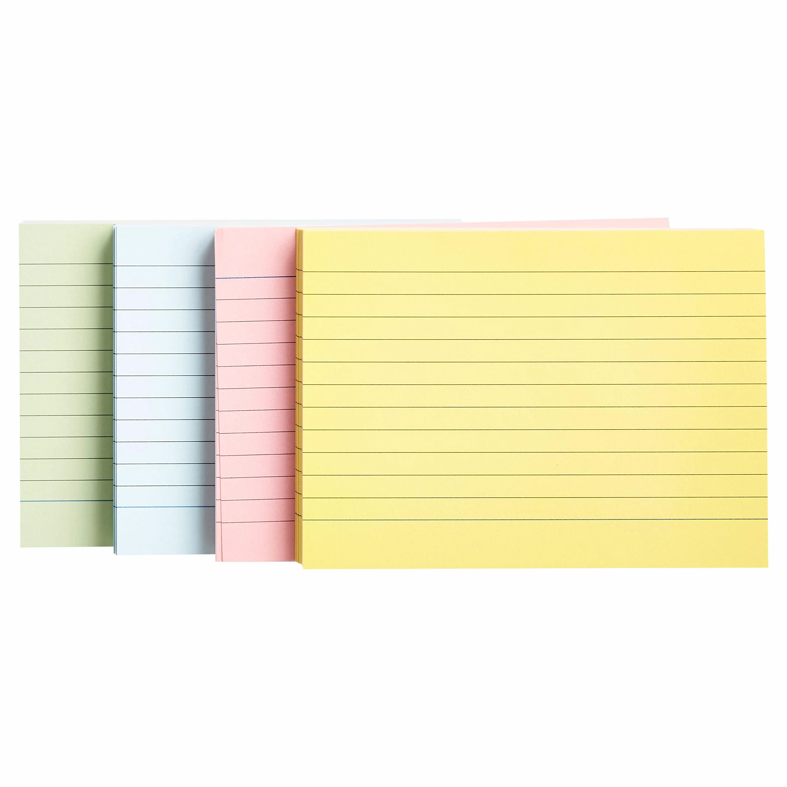 Amazon Basics A6 karteczki samoprzylepne, a righe, kolory fluorescencyjne, 200 sztuk