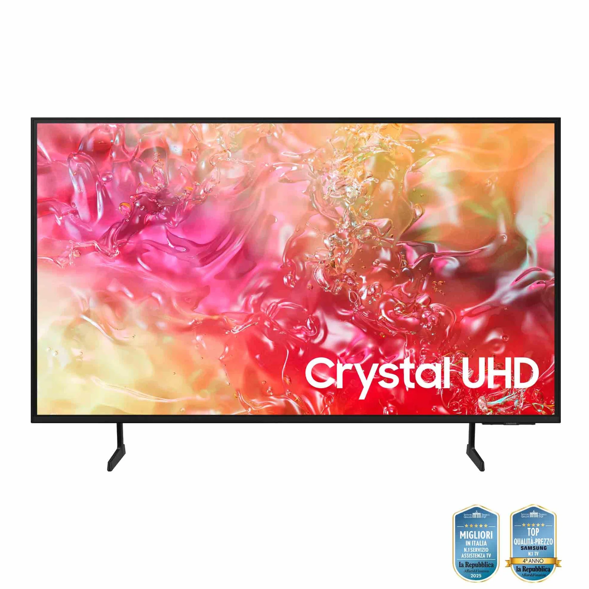 Samsung Smart TV 43" UE43DU7170UXZT Crystal 4K UHD Slim Look DVB-T2 Q-Symphony OTS Lite Bixby Alexa Google Assistant Black