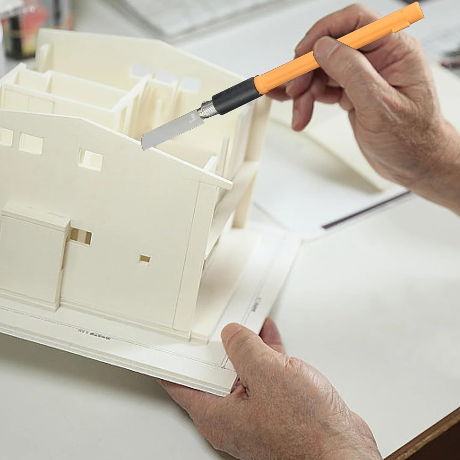 Sega a mano per modellismo con 3 lame, set utensili hobby fai da te
