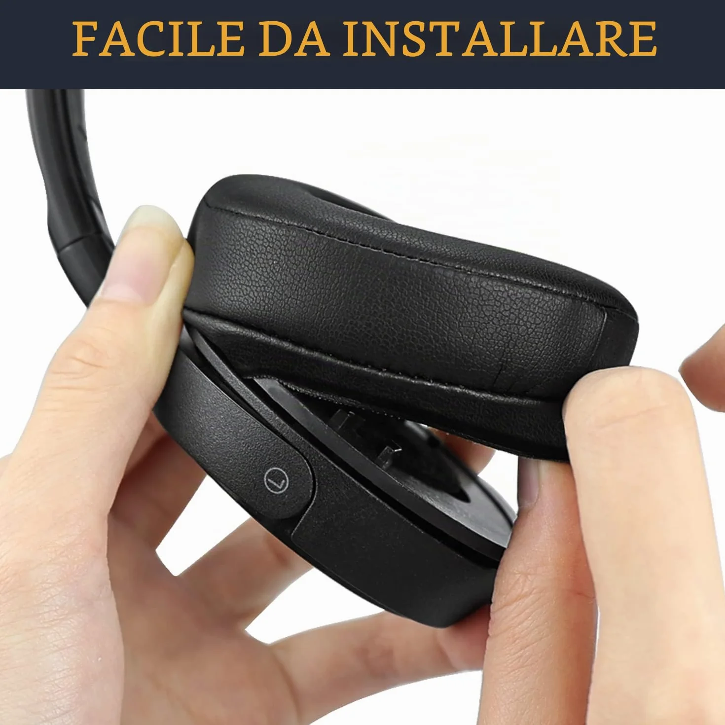 Soulwit Cuscinetti 70mm Ricambio per Sony WH-CH500 MDR-ZX100 Ear Pads Cushions