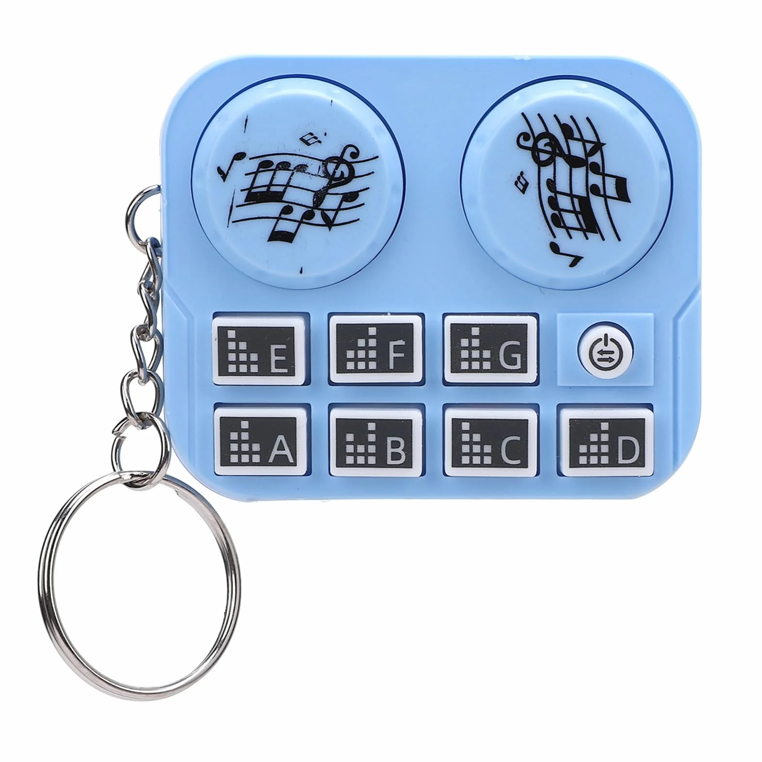 DJ Disc Player Lettore Colorato con Effetti Sonori Interattivi Portatile (cielo blu)